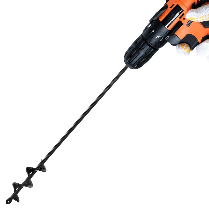 Ruooson Auger Drill Bit for Planting 1.6X17.5 in Garden AugerSpiral Drill, Easy Planter Rapid Planter Plant for 3/8" Hex Drive Drill <1Pcs>. - Image 1